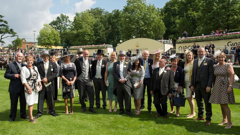 Members of the Ontoawinner syndicate enjoying their day out at Royal Ascot