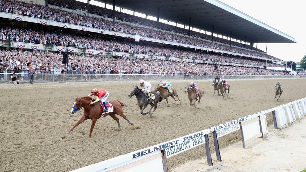 Justify becomes the 13th Triple Crown winner with victory in the Belmont Stakes