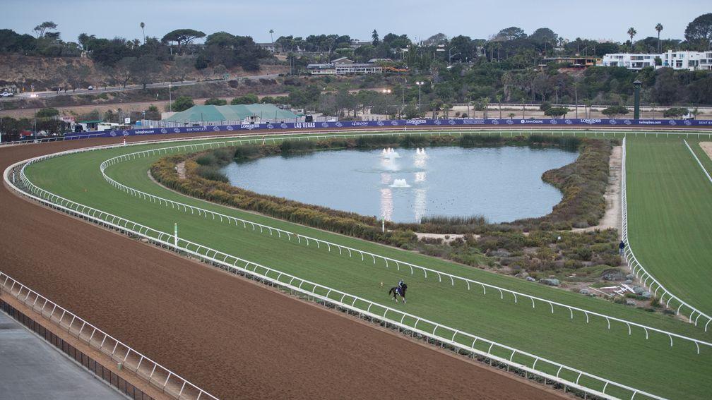 Tight turns on the turf: a cool overcast morning at Del Mar, where the Breeders' Cup is held for the first time on Friday and Saturday