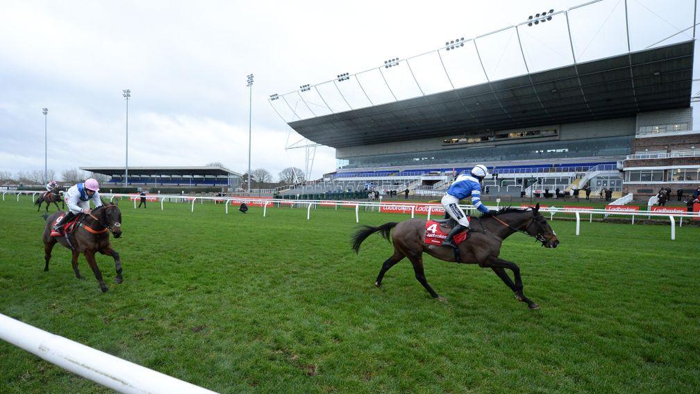Frodon (Bryony Frost) wins the King George VI ChaseKempton 26.12.20 Pic: Edward Whitaker/Racing Post