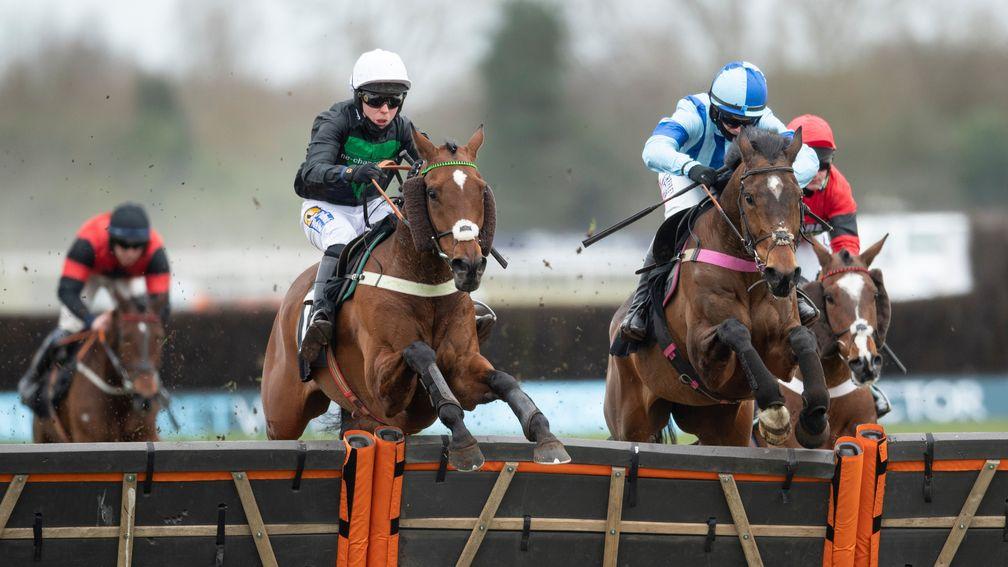 Always Resolute and Tom Buckley (left) clear the last