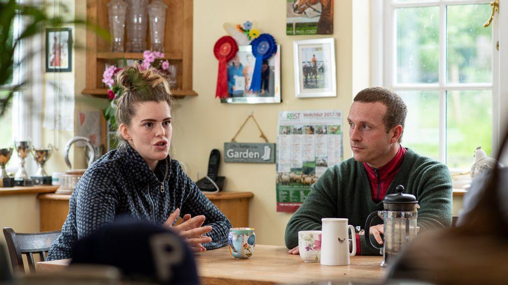 Lizzie Kelly and her husband Ed Partridge discuss an exciting future around the kitchen table at Culverhill Farm