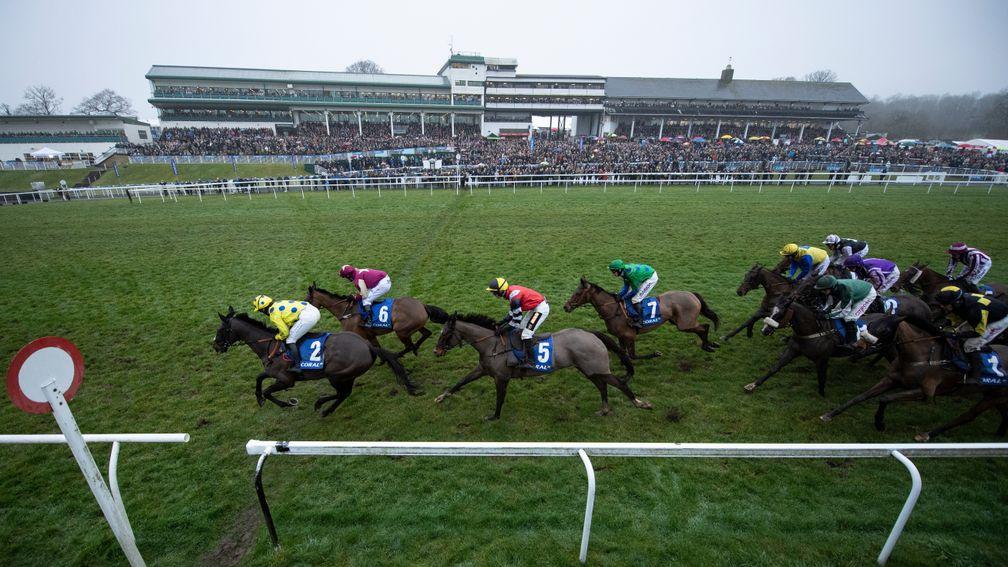 There is usually a dash for the early lead in the Coral Welsh Grand National