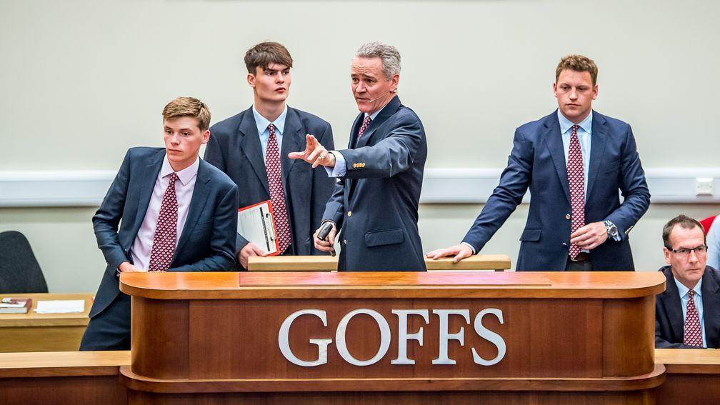 Henry Beeby takes centre stage on the Goffs UK rostrum