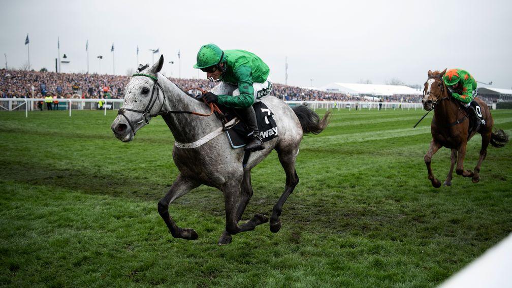 Terrefort: on his way to victory in the Betway Mildmay Novices' Chase at Aintree
