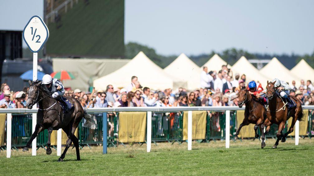 Alpha Centauri streaks clear for a stunning six-length success in the Coronation Stakes