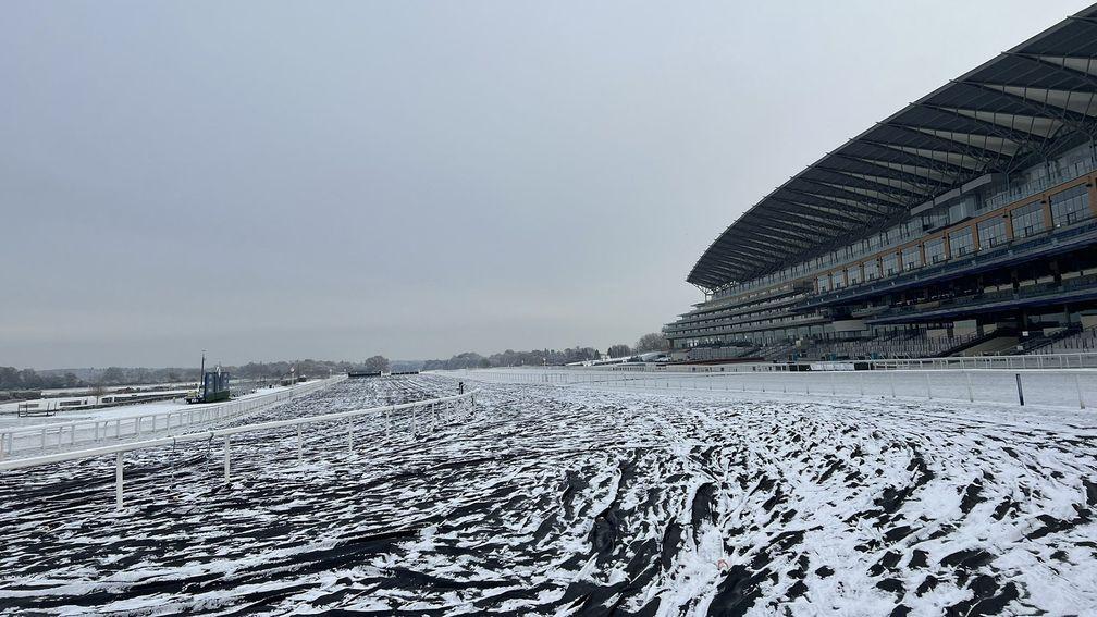 Ascot: Saturday's card was called off on Thursday afternoon as temperatures fell to -1.75C