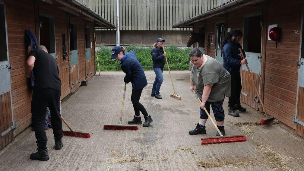 The course prepares pupils for stable staff positions