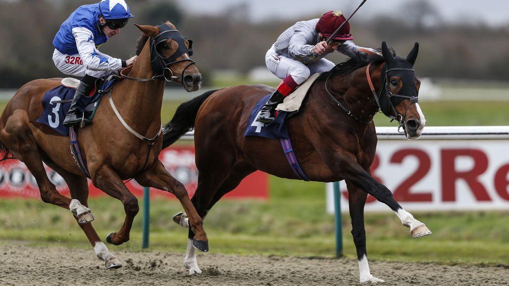 He's back! Toast Of New York scores at Lingfield last month on his first start for 1,130 days