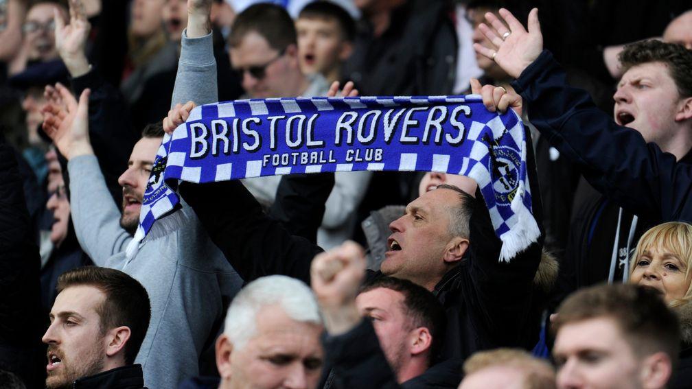 Bristol Rovers fans show their support