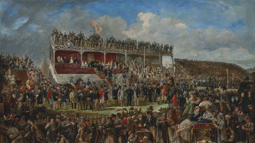 John Fergus O'Hea: painted packed crowds at Punchestown in 1868