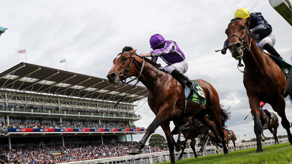 JAPAN and Ryan Moore win the SJuddmonte International Stakes  at York  21/8/19Photograph by Grossick Racing Photography