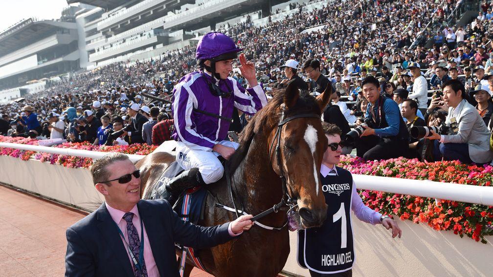 Highland Reel and Ryan Moore receive the crowd's approval