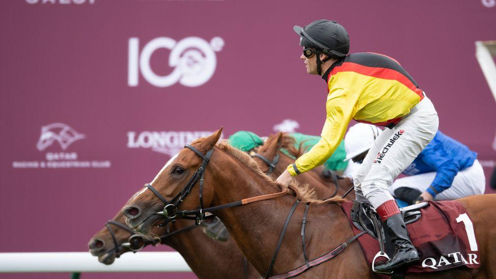 Torquator Tasso wins the 100th Qatar Prix de l'Arc de Triomphe last October at Longchamp
