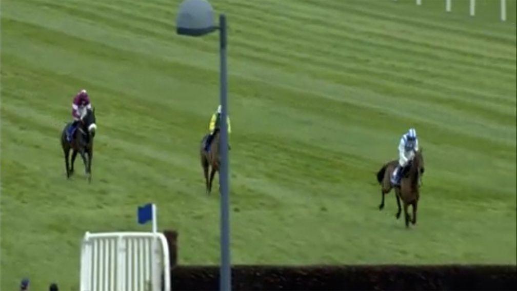 Killultagh Vic and Ruby Walsh have a commanding lead approaching the final fence