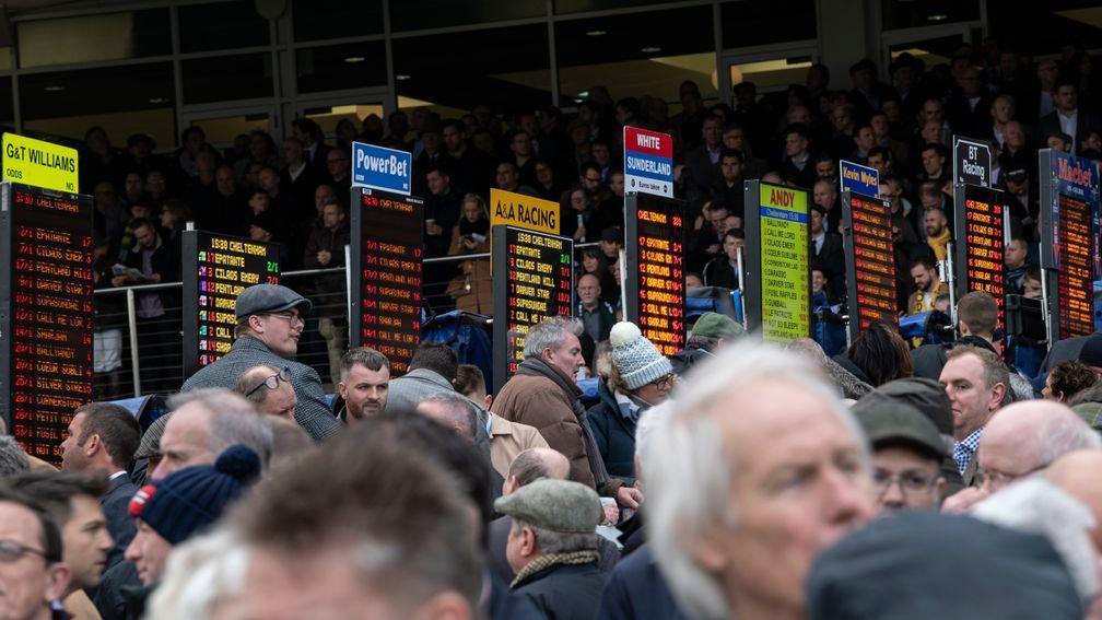 On-course bookmakers: taken a huge hit with racing suspended