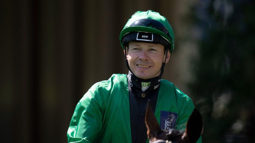 Jamie Spencer won race four of the 2022 Shergar Cup on Themaxwecan