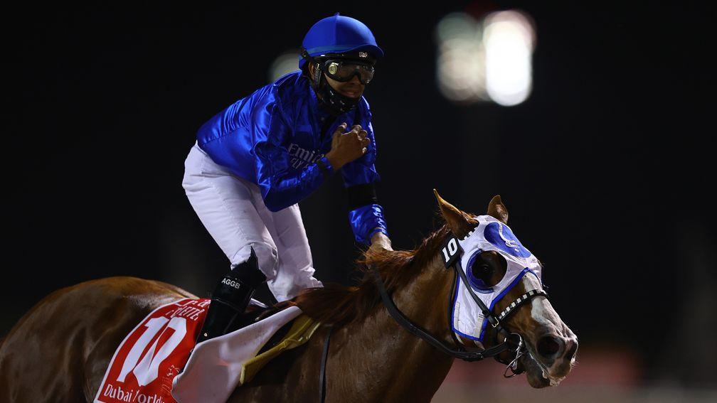 Job done for Luis Saez as he lands the Dubai World Cup with Mystic Guide