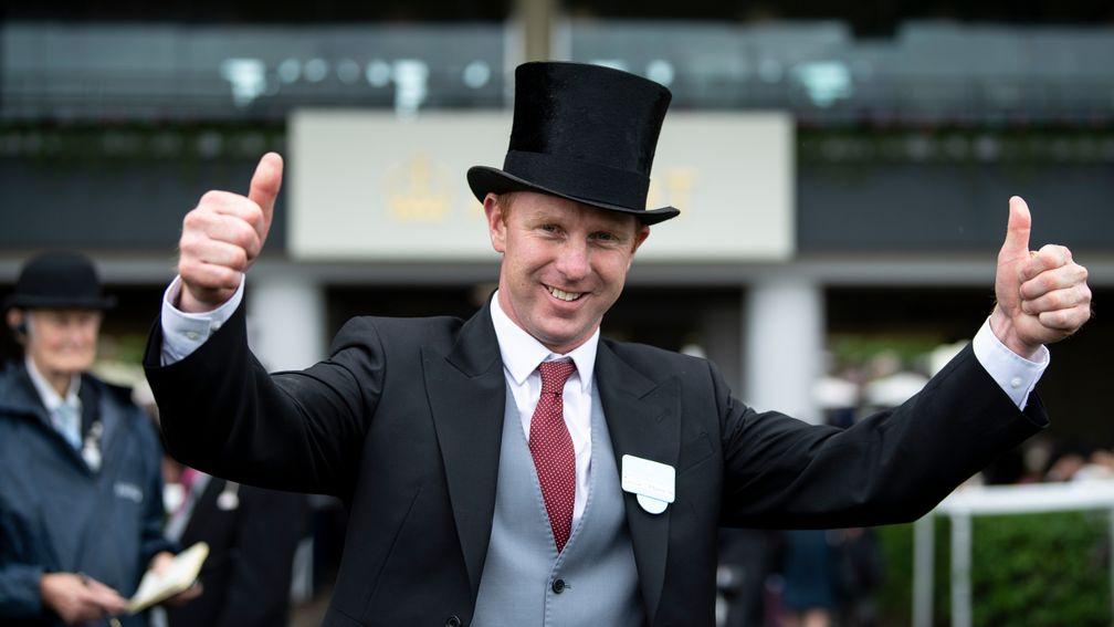 David O'Meara in jubilant mood after Lord Glitters struck in the Queen Anne Stakes
