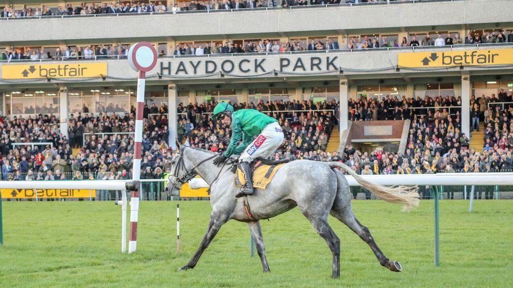 Bristol De Mai: unbeaten in four starts at Haydock and expected to go for a Betfair Chase hat-trick