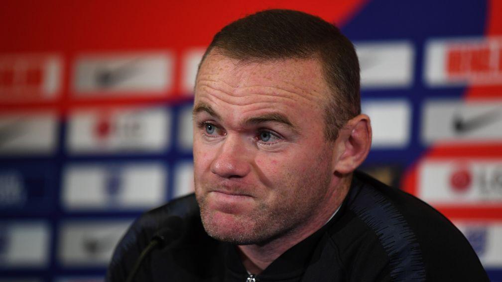 Wayne Rooney attends an England press conference