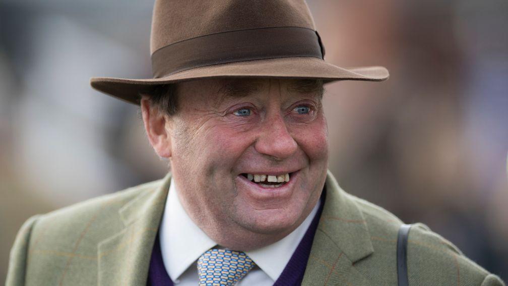 Nicky Henderson on the day it was announced he had received a LVO (Lieutenant of the Royal Victorian Order)Newbury 30.12.17 Pic: Edward Whitaker