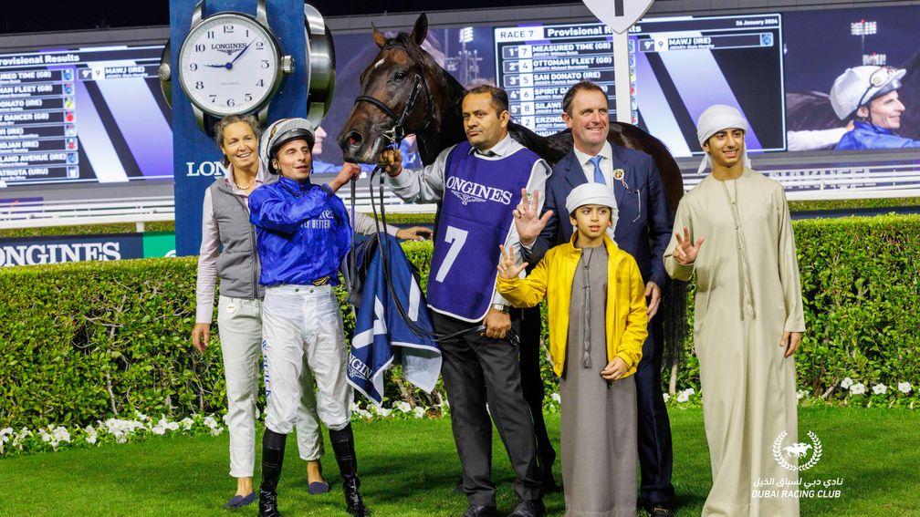 Measured Time after winning the Jebel Hatta