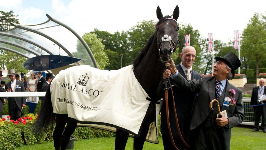 Thomas Chippendale and Sir Robert Ogden after the King Edward VII StakesRoyal Ascot 22.6.12 Pic: Edward Whitaker