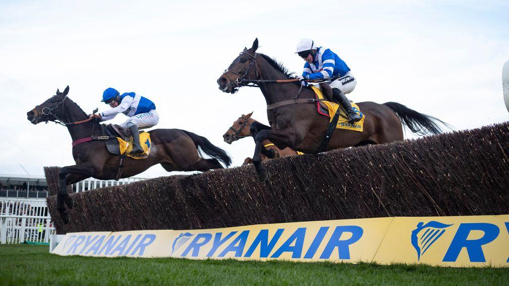 Frodon and Bryony Frost winners of the Ryanair Chase (Grade 1).Cheltenham Festival.Photo: Patrick McCann/Racing Post 14.03.2019