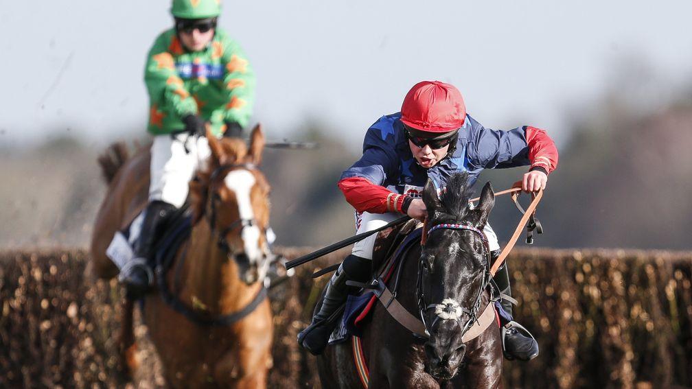 Bryony Frost and Black Corton en route to success in Saturday's Grade 2 Reynoldstown Novices' Chase