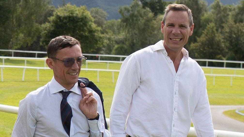 Pat Healy (right): convinced Frankie Dettori to ride at Listowel next month