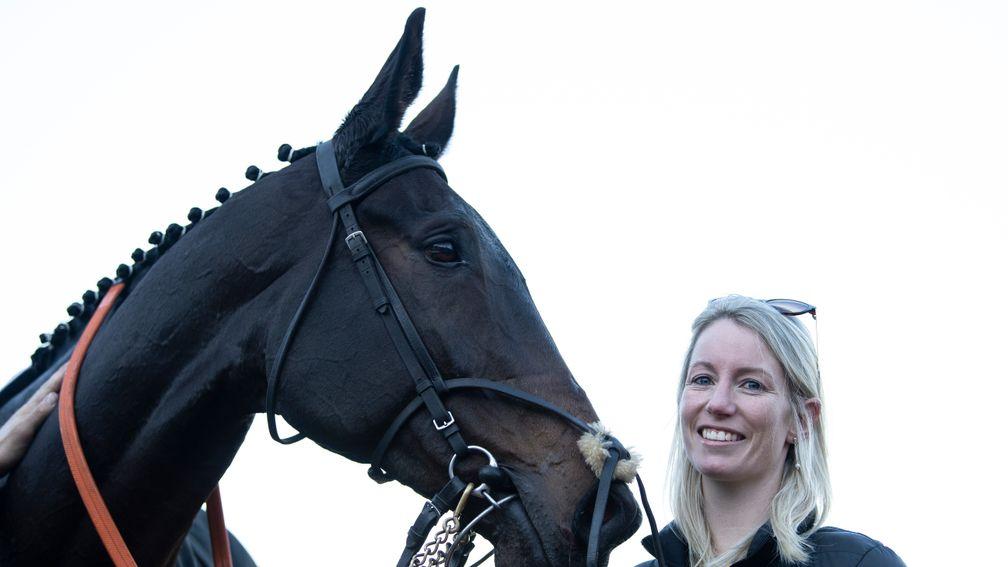Lalor and Kayley Woollacott after the Racing Post Arkle trophy trial novices chaseCheltenham 18.11.18 Pic: Edward Whitaker