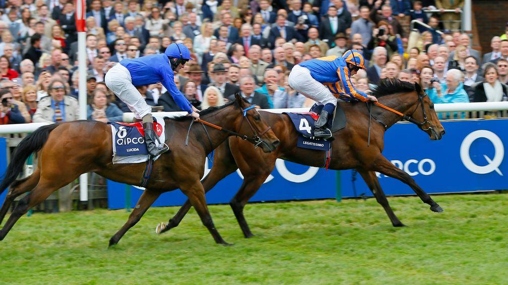 Legatissimo leads home Lucida to give Wachman a Classic victory in last year's 1,000 Guineas