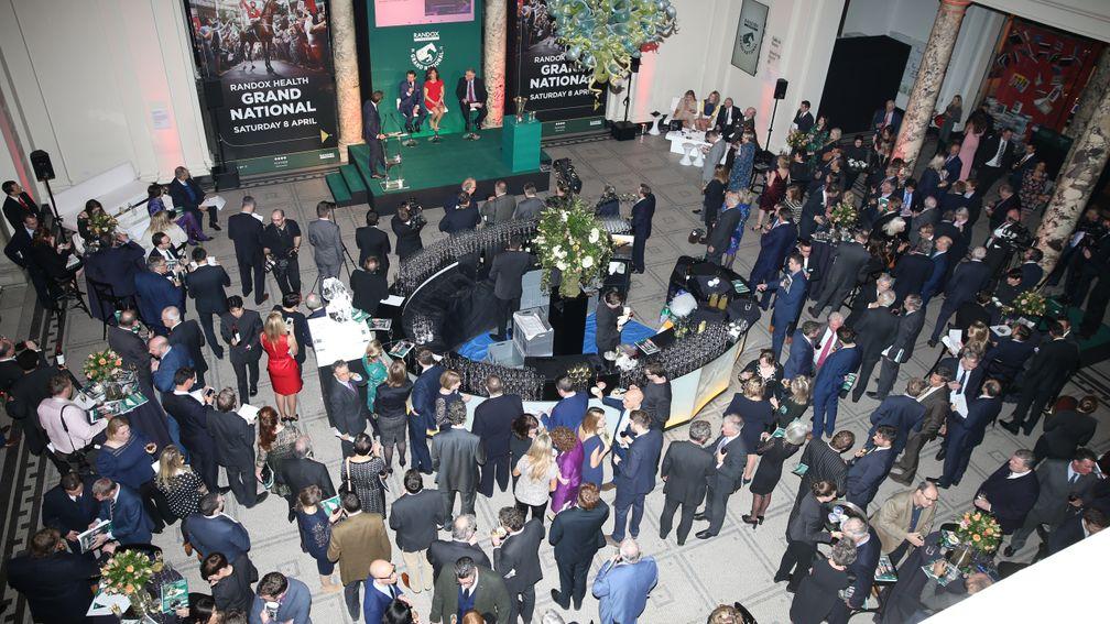 The 2017 Grand National weights ceremony at the Victoria & Albert Museum
