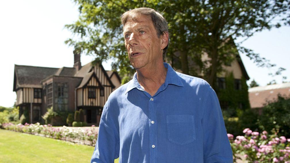 Warren Place,Newmarket 28.6.10 Pic:Edward WhitakerHenry Cecil in the gardens of Warren Place
