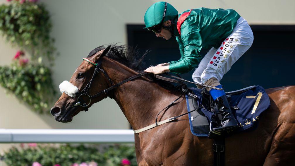 Tahiyra and Chris Hayes are in control at the end of the Coronation Stakes