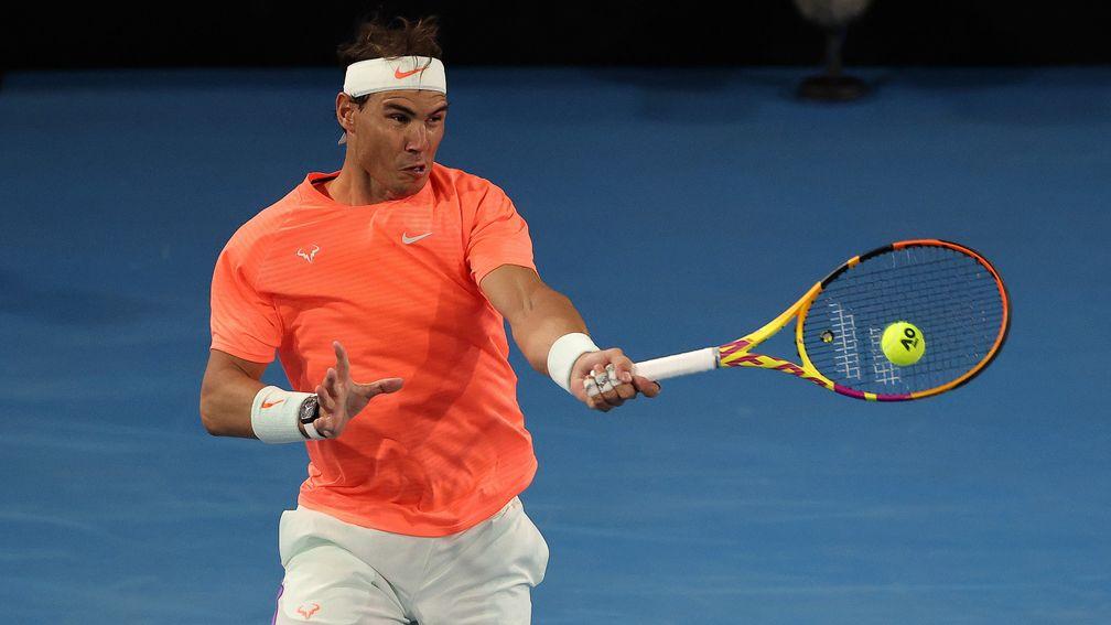 Rafael Nadal had a decent workout in an Adelaide exhibition event and could take plenty of beating in the first Grand Slam of the year