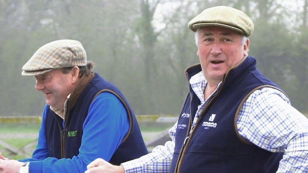 Nicky Henderson (left) paid tribute to the achievement of great rival Paul Nicholls (right)