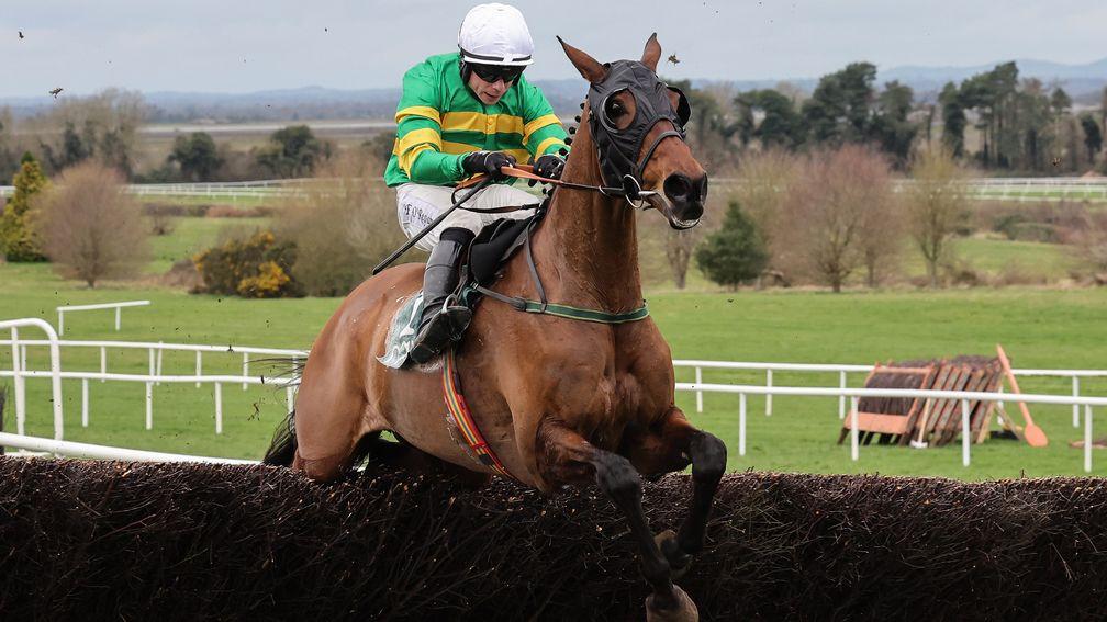 Denis O'Regan guides Any Second Now to a second Webster Cup win at Navan