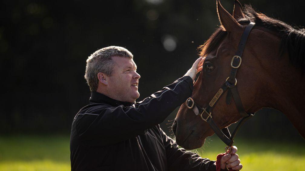 Gordon Elliott and Tiger Roll.Cullentra House Stables.Photo: Patrick McCann/Racing Post01.09.2021
