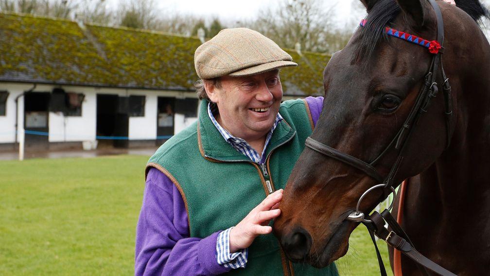 Nicky Henderson, with his career-defining chaser Sprinter Sacre, who benefited from wind surgery