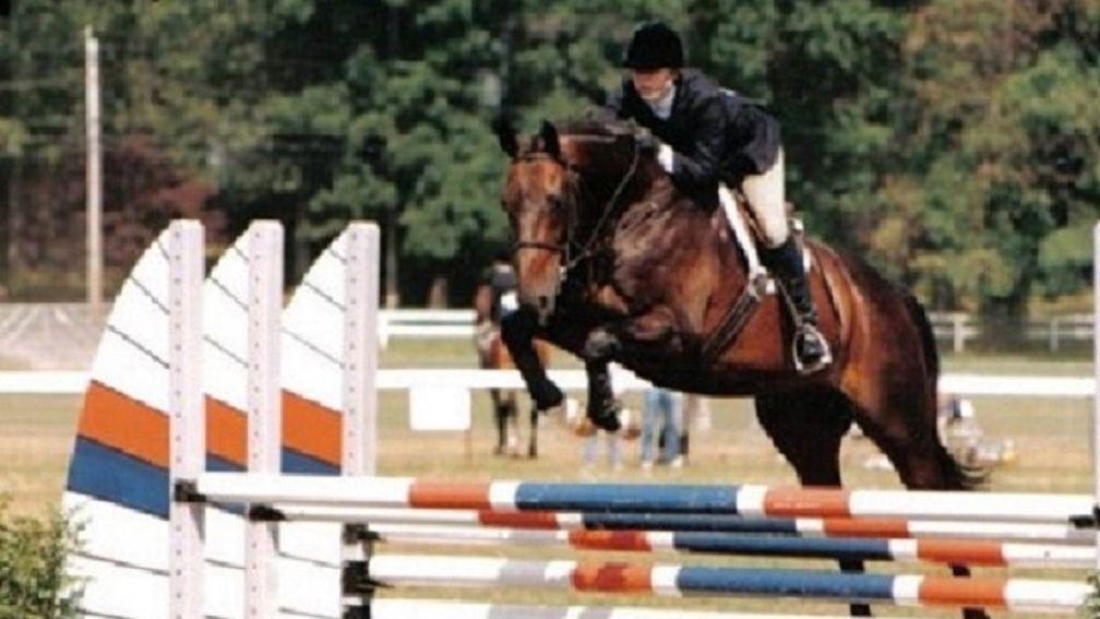 Dead Solid Perfect enjoying another equestrian discipline in his younger days