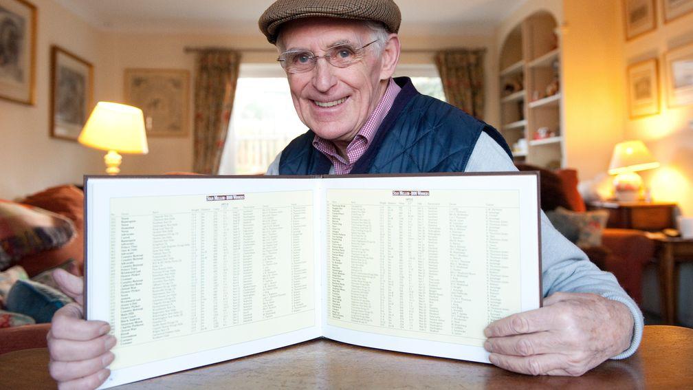 The first jump jockey to ride 1000 winners in his career was Stan Mellor. He achieved this in the season of 1971/72. Here he is pictured at his home near Lambourn9.12.11 Pic:Edward Whitaker