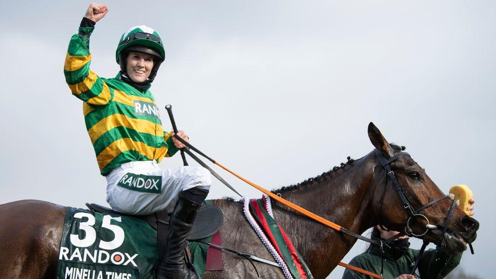 Minella Times (Rachael Blackmore) wins the Grand NationalAintree 10.4.21 Pic: Edward Whitaker/Racing Post