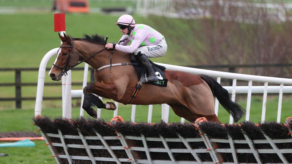 Faugheen (Paul Townend) on his way to victory in the 2017 Morgiana Hurdle