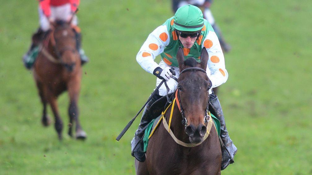 Loughbrickland PTP 13-4-19 MOSSY FEN & James Walsh win the 4YO Maiden Race(Photo Healy Racing)