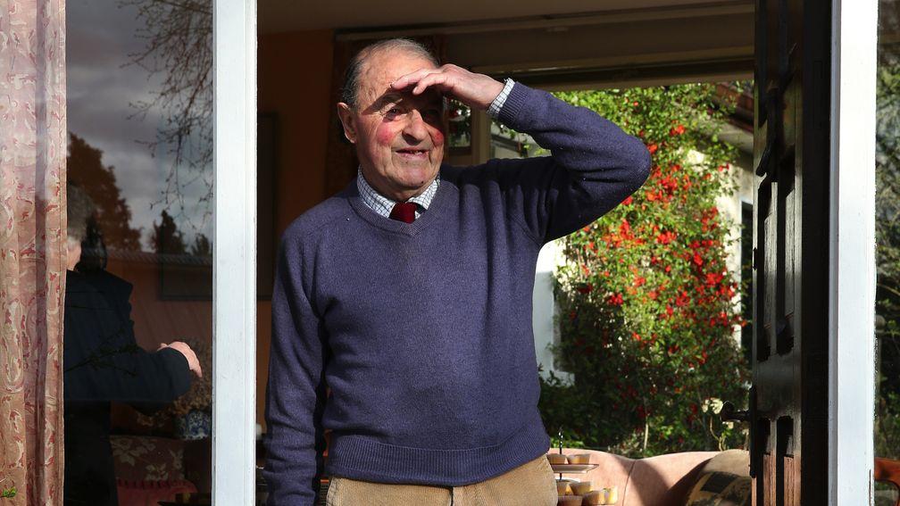 TP Burns, pictured on his 90th birthday, topped the combined Flat and jumps list in Ireland on three occasions