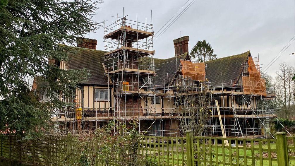 The house at Warren Place is currently being refurbished 