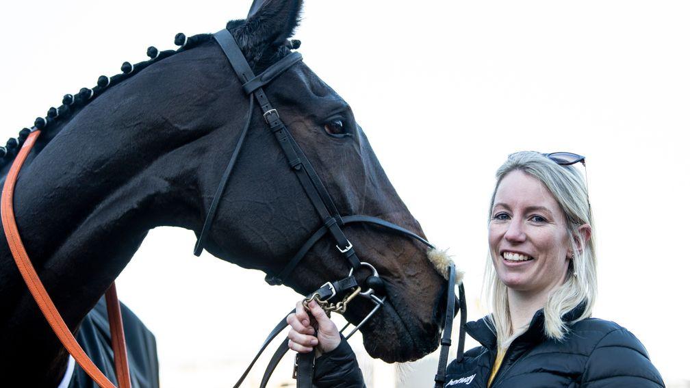 Lalor and Kayley Woollacoott after winning the Racing Post Arkle Trophy Trial