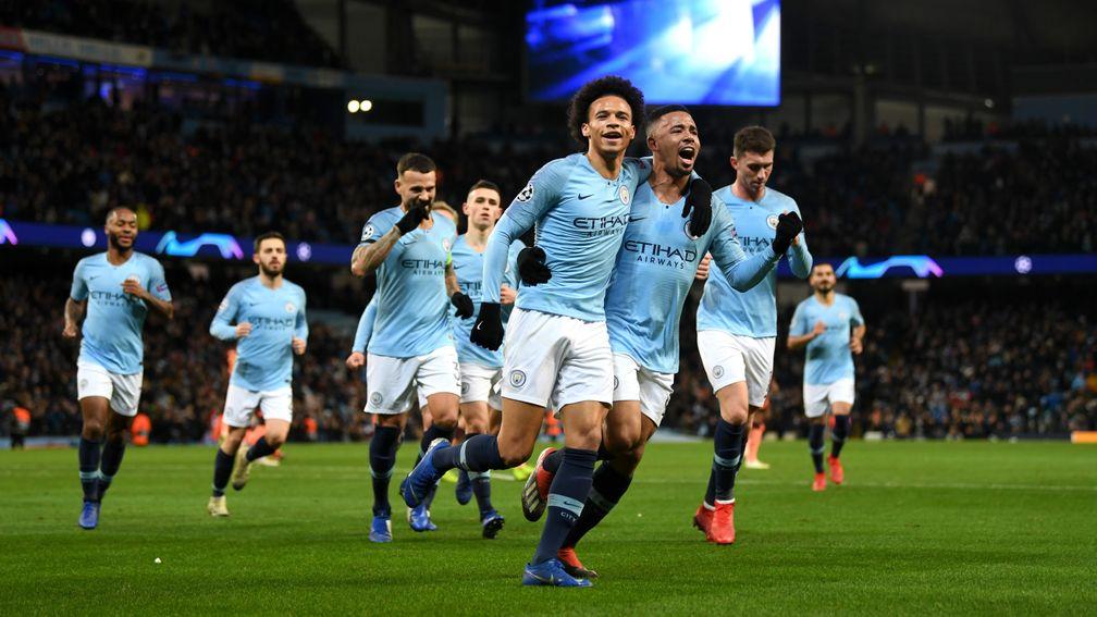 Manchester City face Leroy Sane's former club Schalke in the last 16